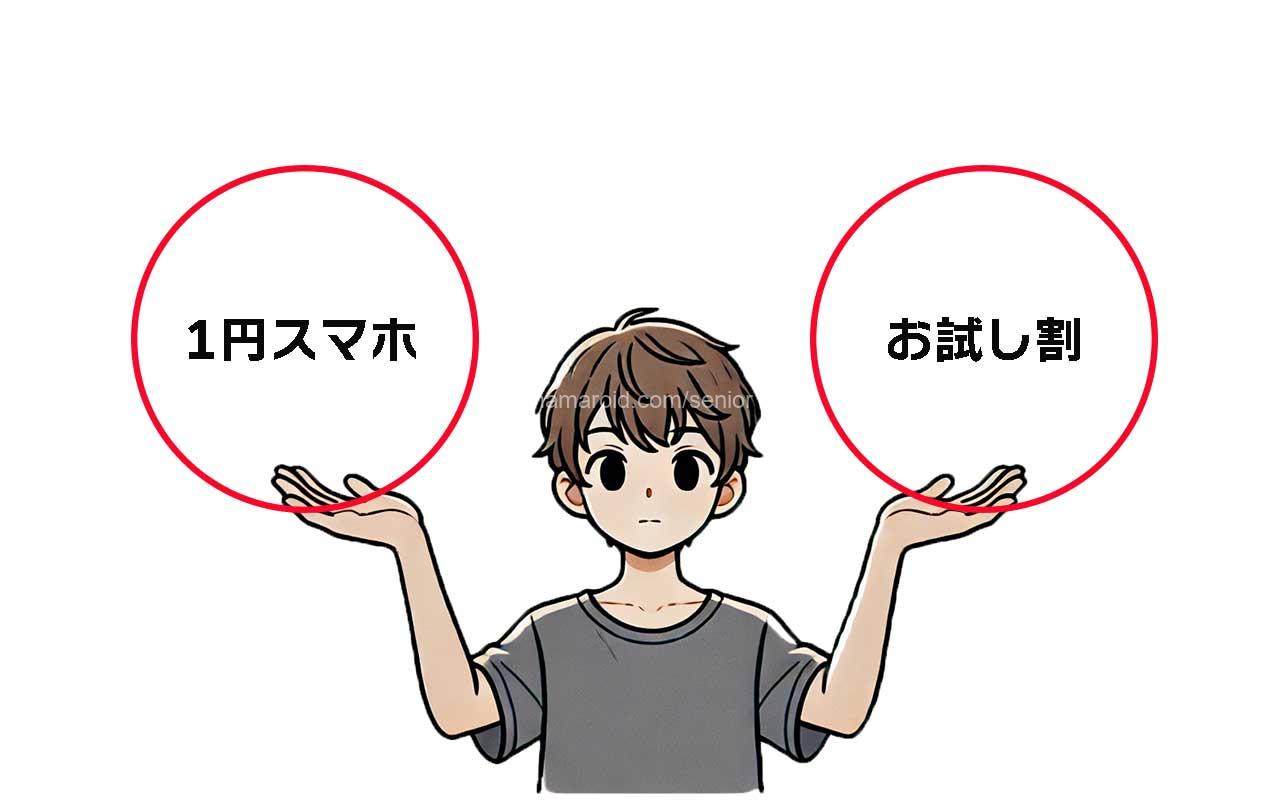 「1円スマホ」終了？新登場の「お試し割」で6ヶ月無料にできる条件